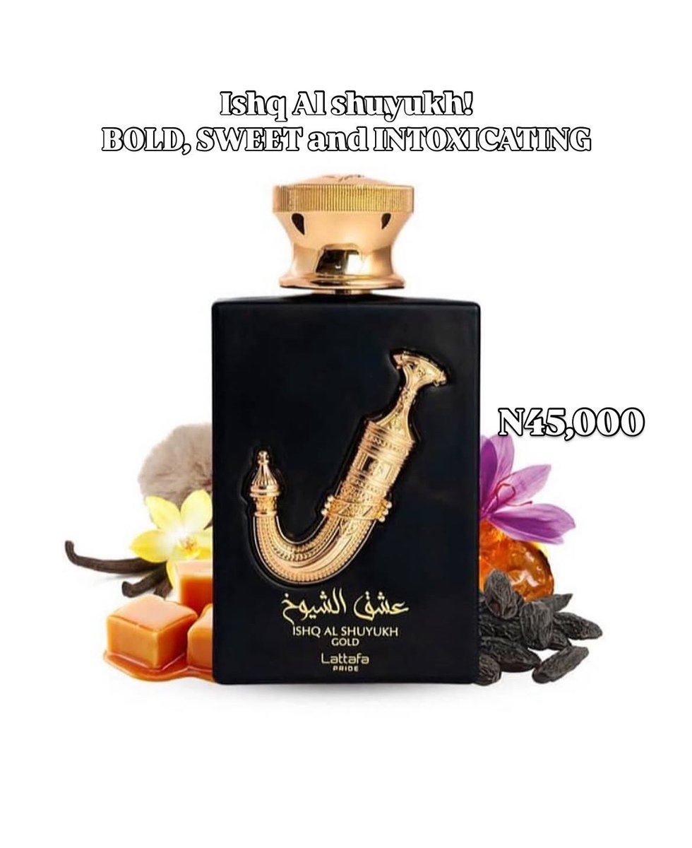Ishq Al Shuyukh gold!
N45,000

Lagos (Nationwide delivery)