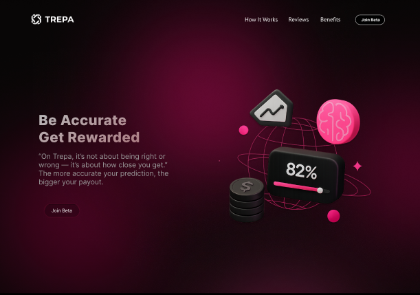 bharathshettyy's tweet photo. π Just submitted my entry for the @trepa_io bounty on @SuperteamEarn !
π§ Built a futuristic landing page design for Trepa - where accuracy gets rewarded.
π― Prediction made precise.
#BuildWithSuperteam #Trepa #figma #Web3Design #Superteamearn #Solana https://t.co/3a3Y9WrE1i