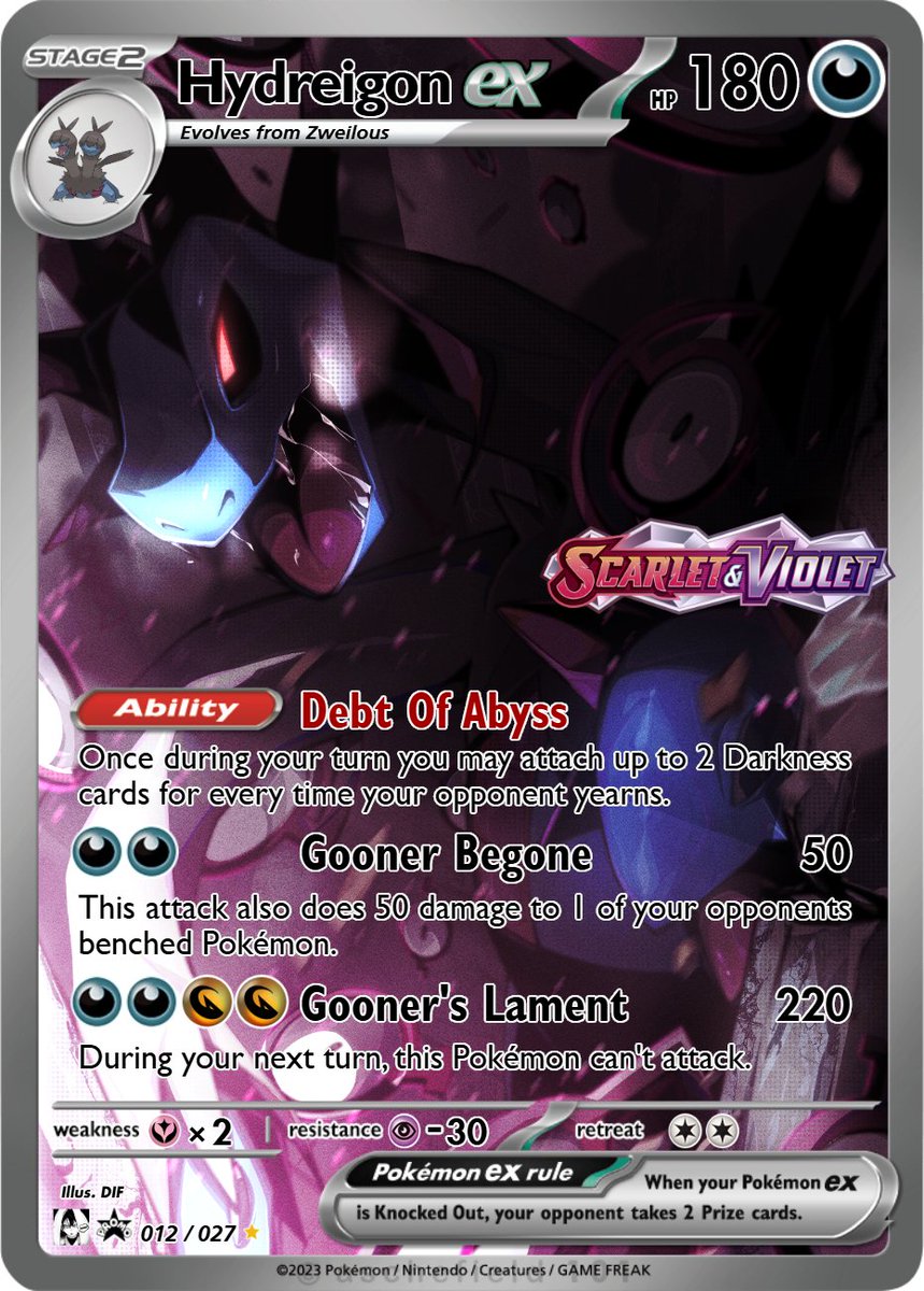dif_exe's tweet image. I made a pokemon card