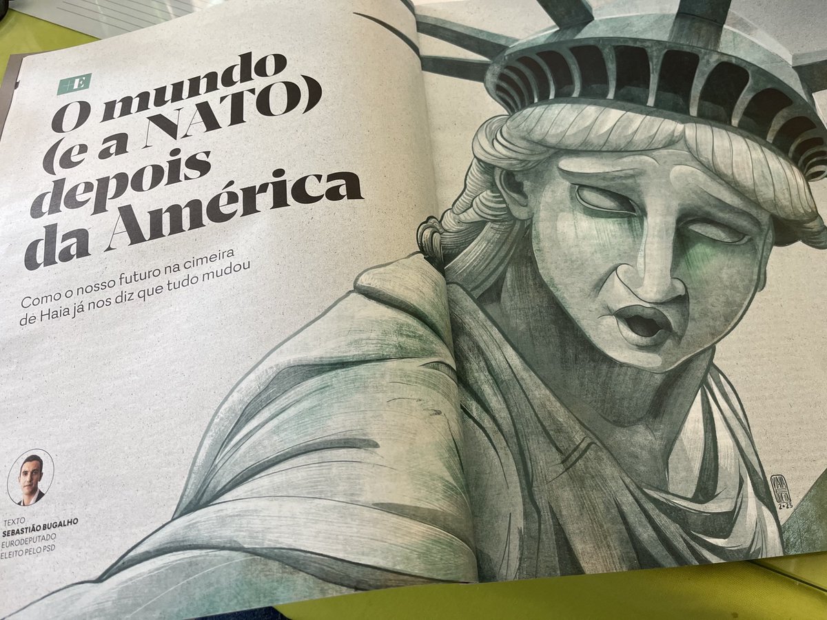 A ler ⁦⁦o ensaio de ⁦<a href="/reis_bugalho/">Sebastião R. Bugalho</a>⁩ sobre a ⁦<a href="/NATO/">NATO</a>⁩  e as relações euro-atlânticas. Continuo a pensar que os bons jornais ⁦<a href="/expresso/">Expresso</a>⁩ devem lidos em papel em cafés com história como o Athanásio em #AngradoHeroísmo