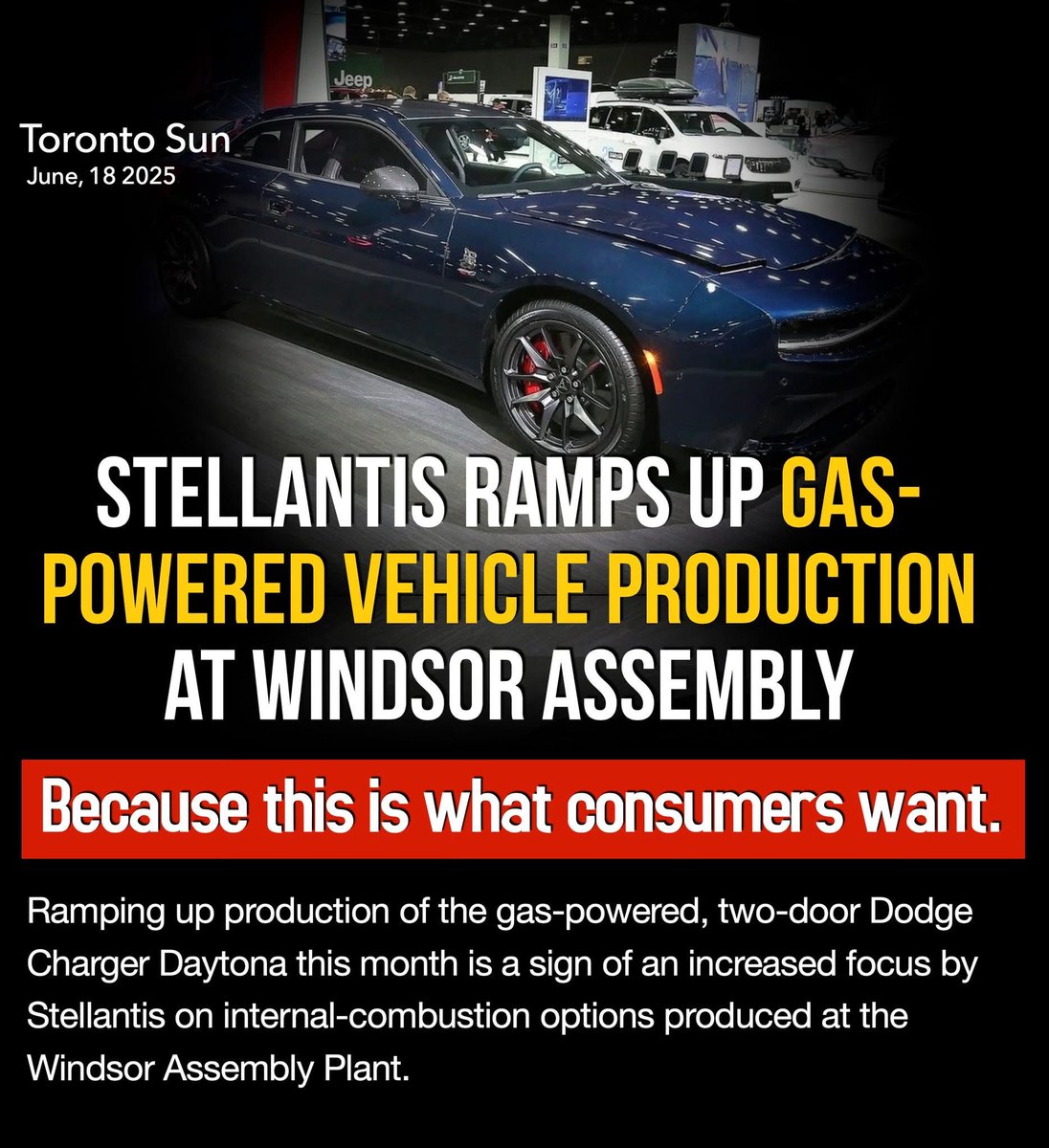 CCMBC 2021 (@2021ccmbc) on Twitter photo 🚘Stellantis goes ALL IN on gas-powered #DodgeChargers this June - Canadians demand power, not Liberal green fever dreams!
#CanadaDrives #MuscleMadness #cdnpoli
#manufacturing <a href="/Swiftie01/">Catherine Swift</a> 🚘Stellantis goes ALL IN on gas-powered #DodgeChargers this June - Canadians demand power, not Liberal green fever dreams!
#CanadaDrives #MuscleMadness #cdnpoli
#manufacturing <a href="/Swiftie01/">Catherine Swift</a>