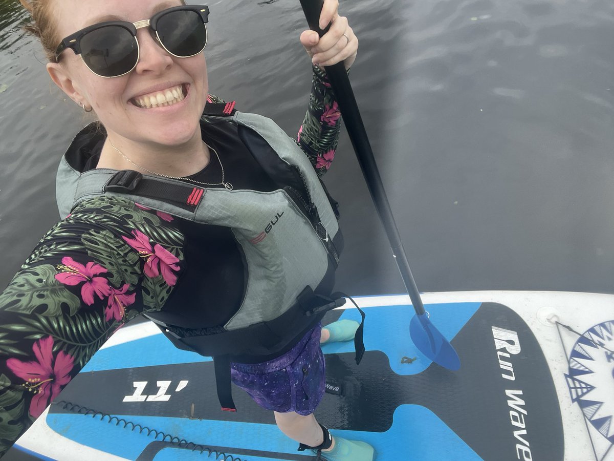 Hot summer Saturdays = river time! #wildswim #SUP 💦 🛶 🌤️