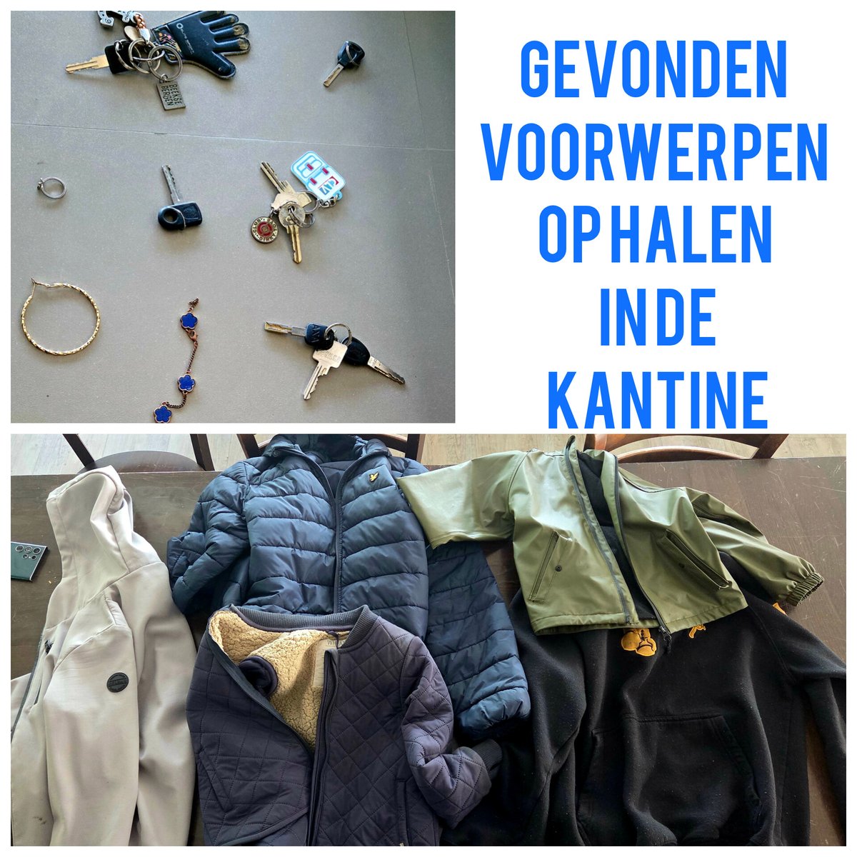 Zie jij hier jouw verloren spullen tussen zitten?😱 Kom ze dan op de zaterdag ophalen.👍🏻 Kantine open van 13.00 tot 18.00 uur💙
Na 4 juli wordt alles weggedaan‼️