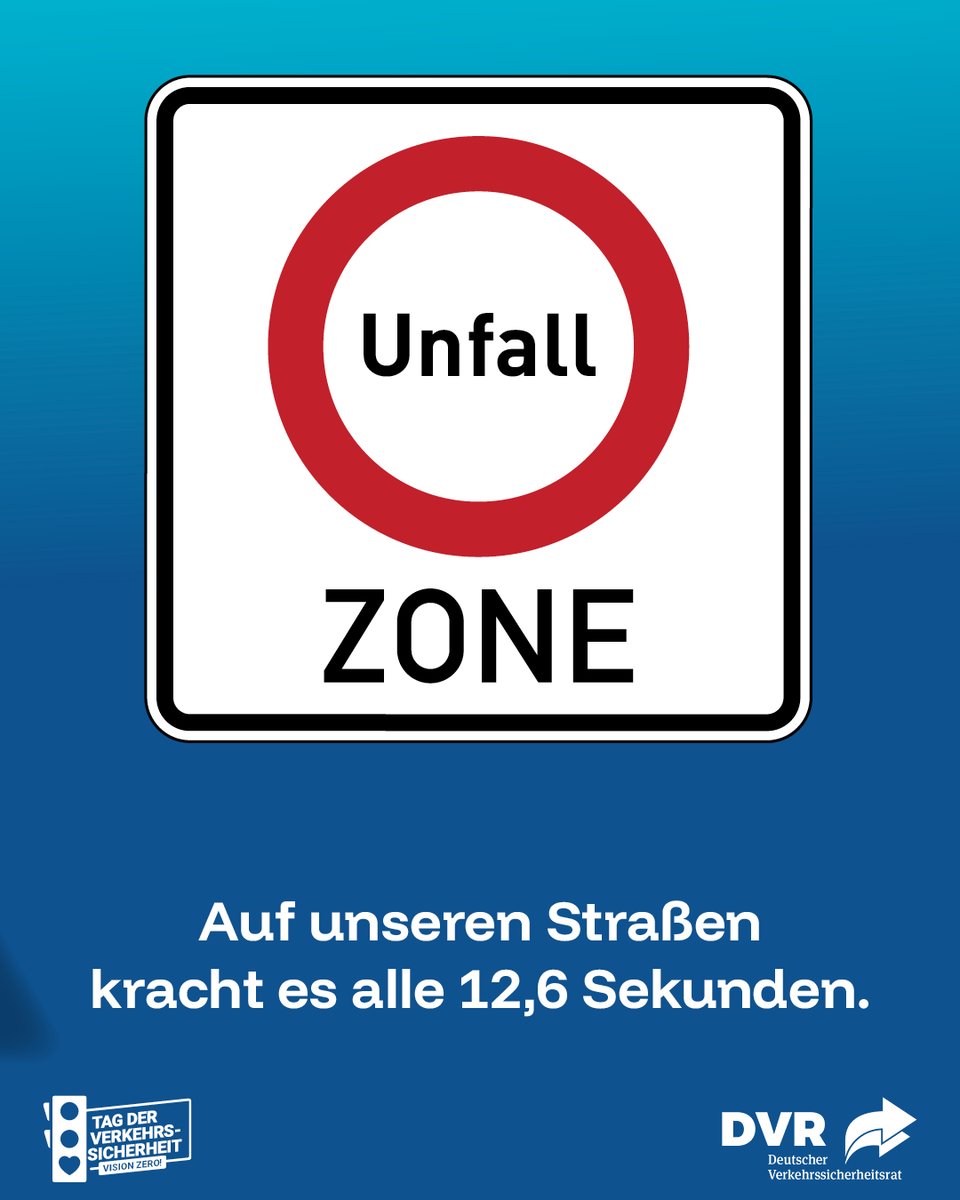 Polizei_MD's tweet image. Alle 12,6 sekunden passiert ein Unfall auf deutschen Straßen. Dies ist erschreckend. Was kann man dagegen tun? Der #DVR informiert zu dieser Thematik. dvr.de/praevention/ka… 
#TagderVerkehrssicherheit #TdV2025