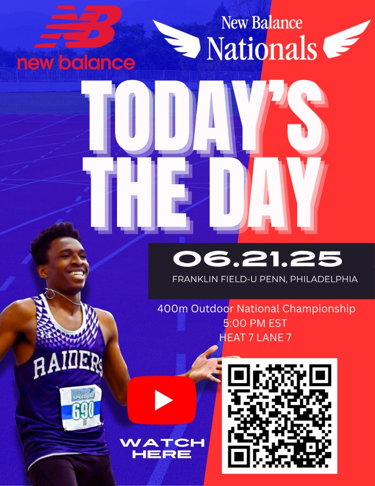 patmchughAD's tweet photo. Good Luck to Brian E Smith II today who runs the 400m at New Balance Outdoor Nationals at Franklin Field in Philadelphia! Below is all the information you need if you want to watch. He's in heat 7. The Championship 400m is supposed to start at 5:03 PM EST / 4:03 PM CST https://t.co/pN3Ycyf3t3