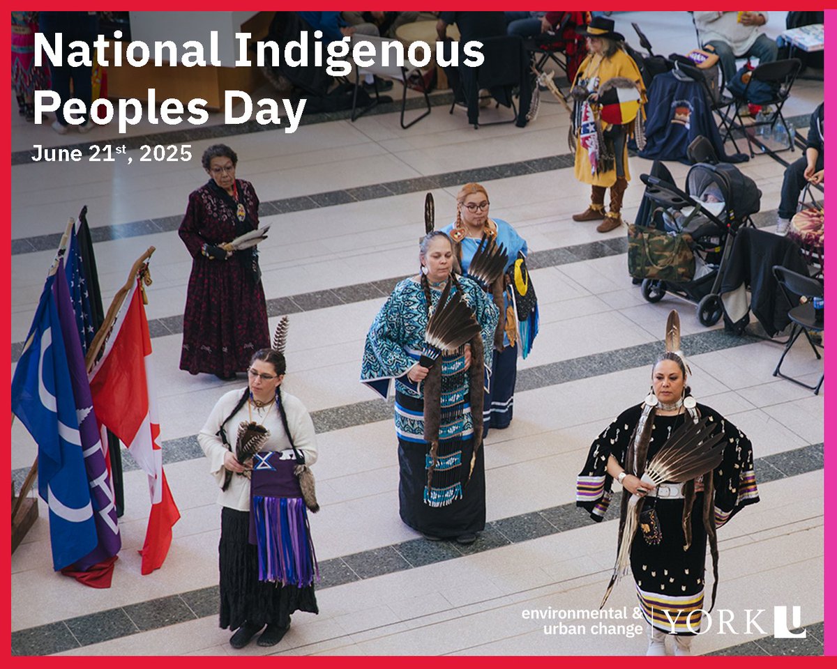 Today is National Indigenous Peoples Day 📅 a time to celebrate the diversity of First Nations, Inuit, and Métis peoples. Join us in highlighting Indigenous stories and communities at #YorkU. 

#IndigenousatYU #YorkUEUC