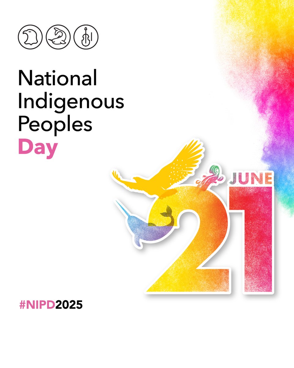 Today we celebrate the heritage, diverse cultures and outstanding achievements of First Nations, Inuit and Métis in Canada! 

We encourage everyone to take time to recognize their rich history and resilience by visiting rcaanc-cirnac.gc.ca/eng/1466616436… 

#NIPD2025