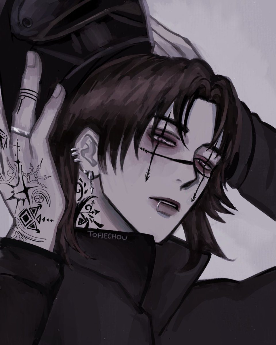 tofiechou's tweet image. My biker choso fanarts