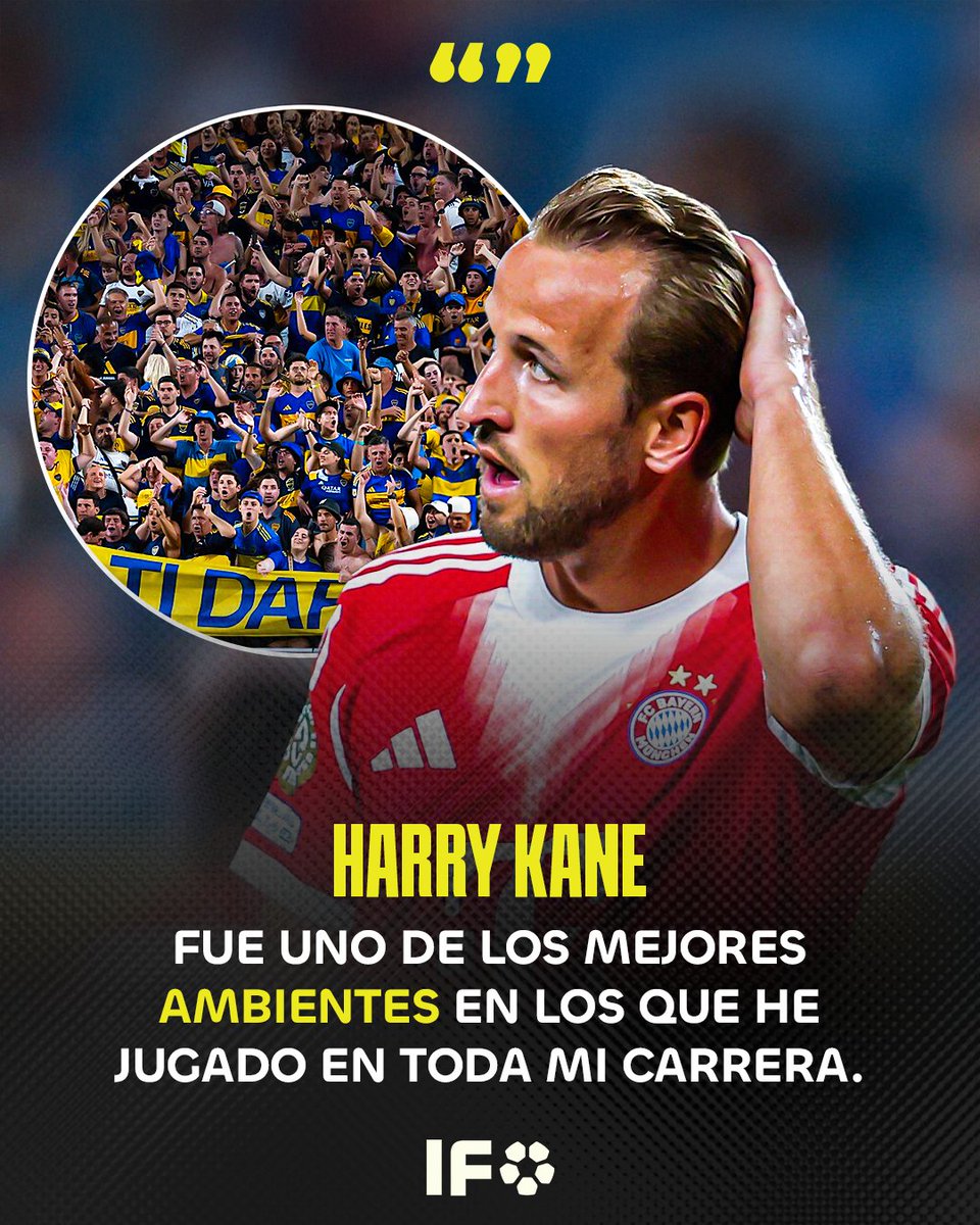✨"FUE ESPECIAL" Palabras de Harry Kane tras la victoria del Bayern contra el cuadro xeneize:

🗣"Mucho mérito para ellos. Los aficionados del Bayern intentaron apoyarnos, pero fue difícil con tantos hinchas de Boca Juniors. Hicieron una noche especial", agregó.

#idiomafutbol