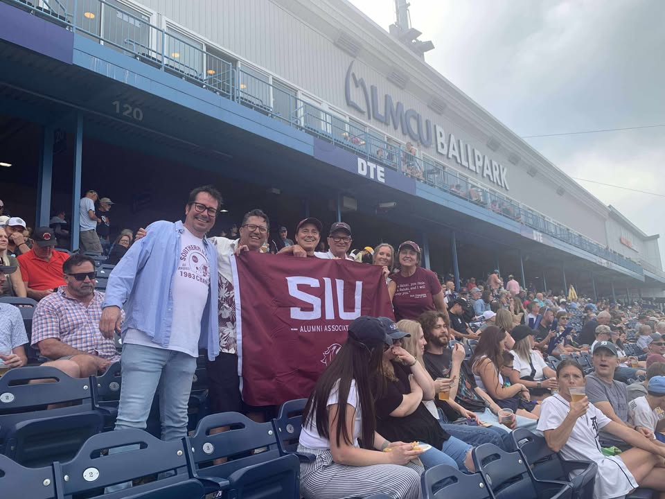 Our West Michigan #SIUAlumni group had a great time at the West Michigan Whitecaps game this week! #SIU #SalukiForLife