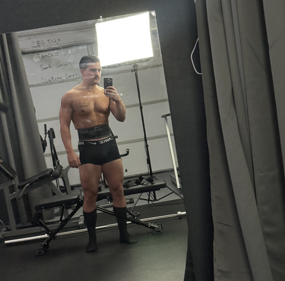 Weight lifting belts can act as a corset if you try hard enough!