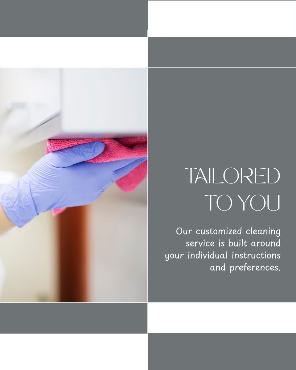 CleanSublime's tweet image. At Sublime, we understand that every home and office has unique cleaning needs. That&apos;s why our Customized Cleaning service allows you to define your priorities.  #CustomizedCleaning #TailoredClean #YourCleanYourWay #PersonalizedService #SublimeCustom #FlexibleCleaning
