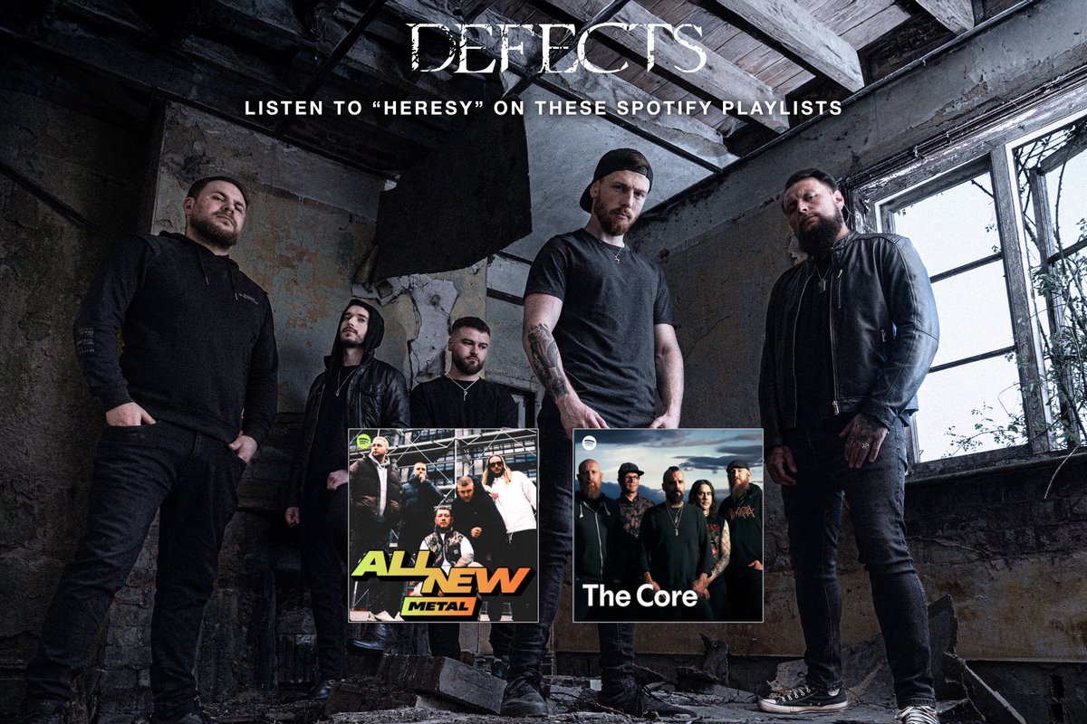 WeAreDefects's tweet image. Thank you, @Spotify 

‘Heresy’ is streaming everywhere you get your music!