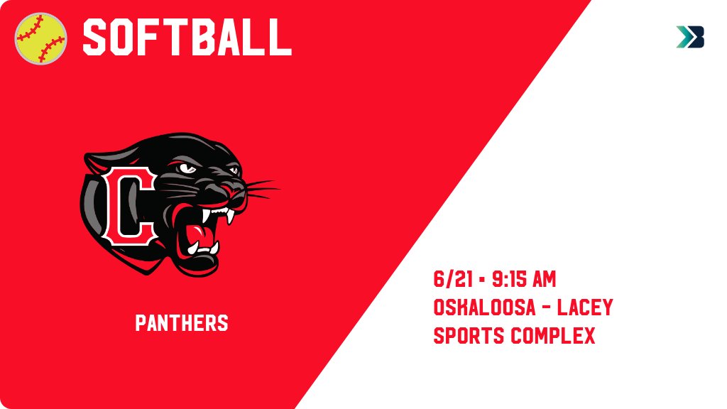 Softball (Varsity) Game Day! - Check out the event preview for the Creston Panthers. It starts at 9:15 AM and is at Oskaloosa - Lacey Sports Complex. gobound.com/ia/ighsau/soft…