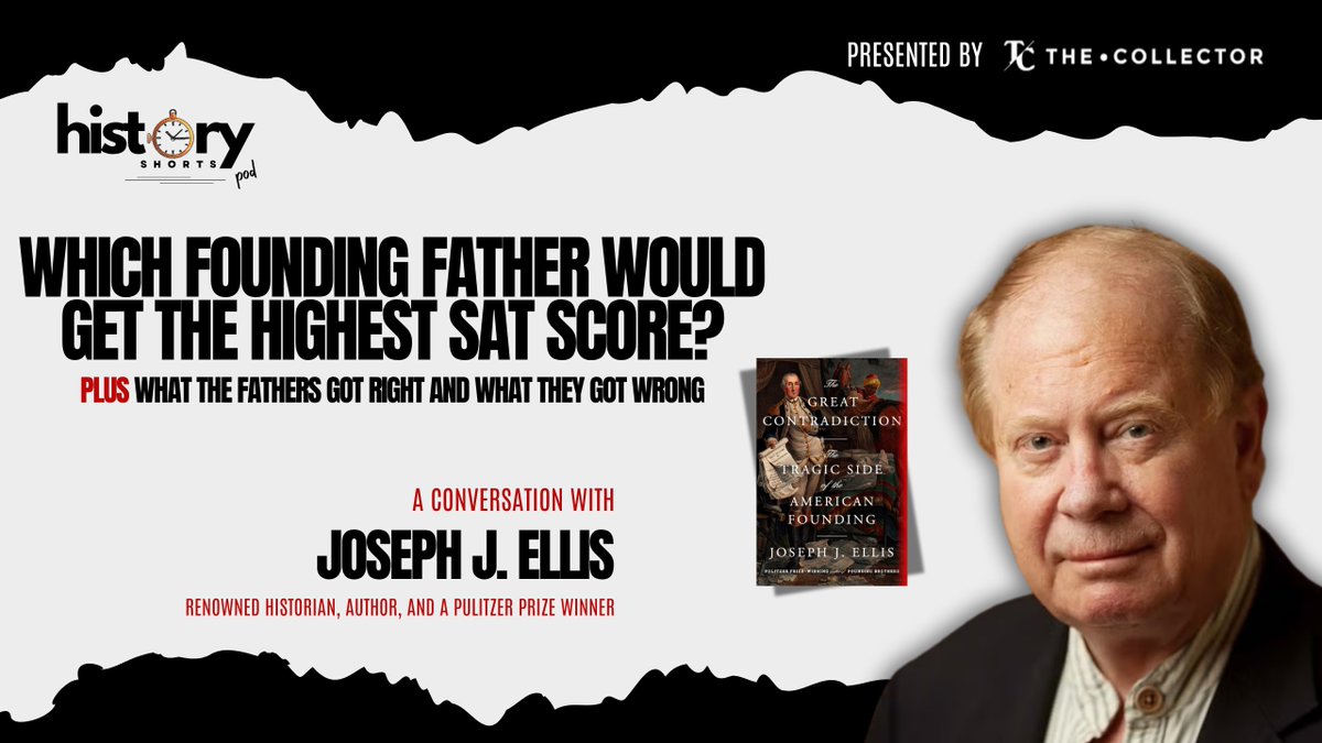 _HistoryShorts's tweet image. Joseph Ellis, a Pulitzer Prize–winning historian and one of America’s foremost scholars on the Founding Fathers, assesses which Founding Father would earn the highest SAT score. After all, he has spent his career analyzing their intellects, personalities, and writing styles.
I…