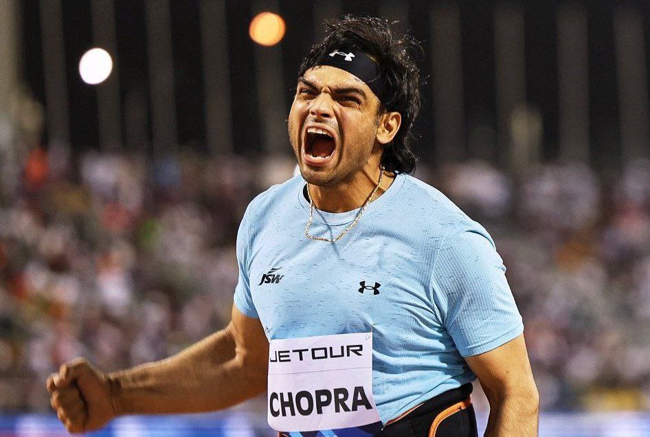 NEERAJ CHOPRA WON THE PARIS DIAMOND LEAGUE. 🥇

- Neeraj, the pride of India. 🇮🇳

Gold Medal 🎉🎉
#Diamondleague