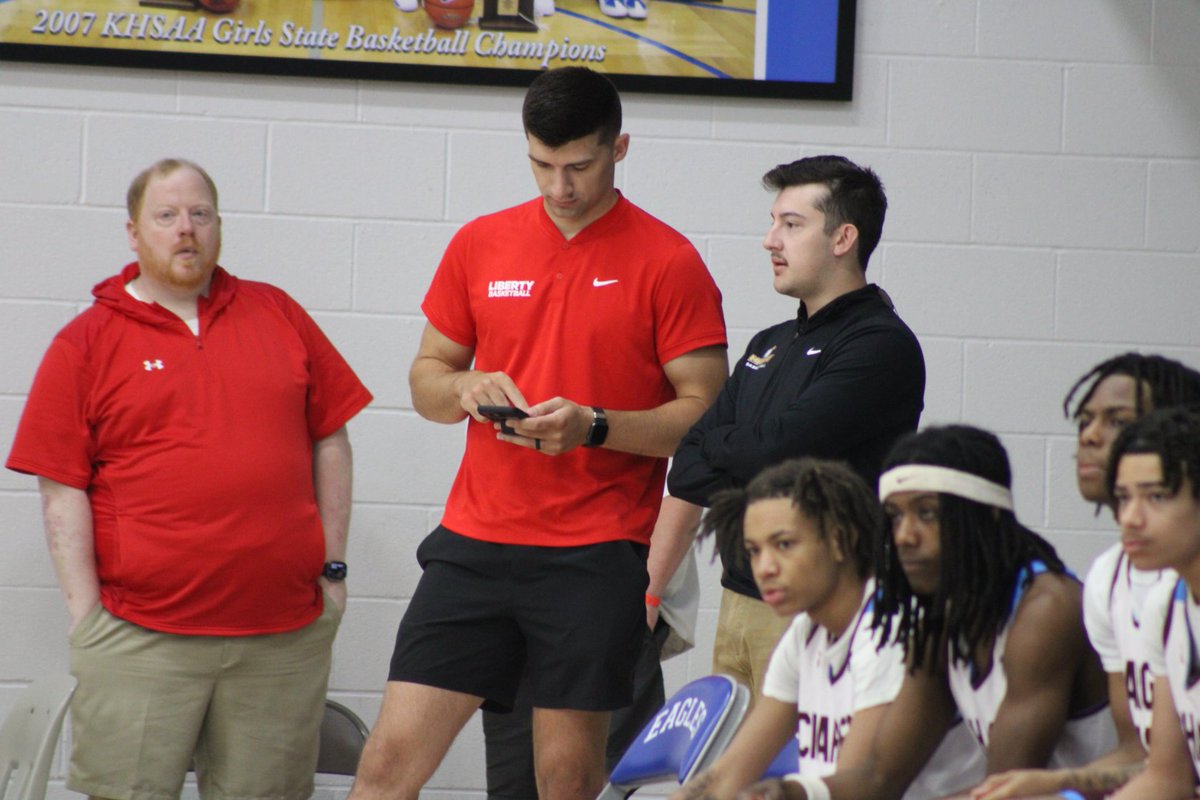 WKU head coach Hank Plona and assistants from Tennessee Tech and Liberty are in attendance for this morning's Grayson County-Jeffersontown game. Plona, who recently offered Grayson County's Jack Logsdon, has been in attendance for all three of the Cougars' games this weekend.