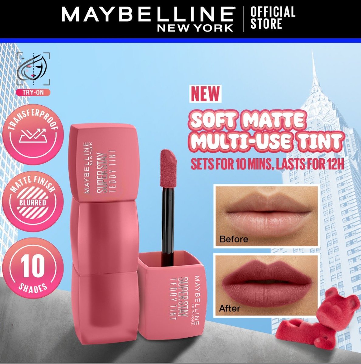 airwindzone's tweet photo. I found this great deal on Lazada! Check it out! 
Product Name:  MAYBELLINE Superstay Teddy Tint - Long-lasting Wear, Matte Finish Smooth Application and Comfortable Wear, Lightweight, Waterproof
Product Price:  ₱399
Discount Price:  ₱399
https://t.co/qmBCniede5 https://t.co/u0iqjCEHYO