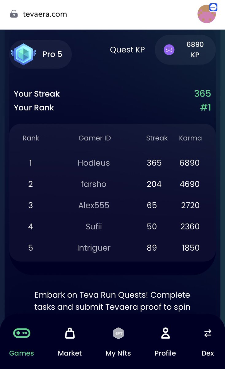 It’s been a one year streak, isn’t that an incredible journey? (and the first place in the leaderboard) 💪🏻😁 Join this addictive fun ⬇️

tevaera.com/referral#wN4Mc…

<a href="/tevaera/">Tevaera - Wishlist DeGen Rivals on Steam.</a> $teva #tevarun <a href="/base/">Base</a> #SmartGamingPlatform