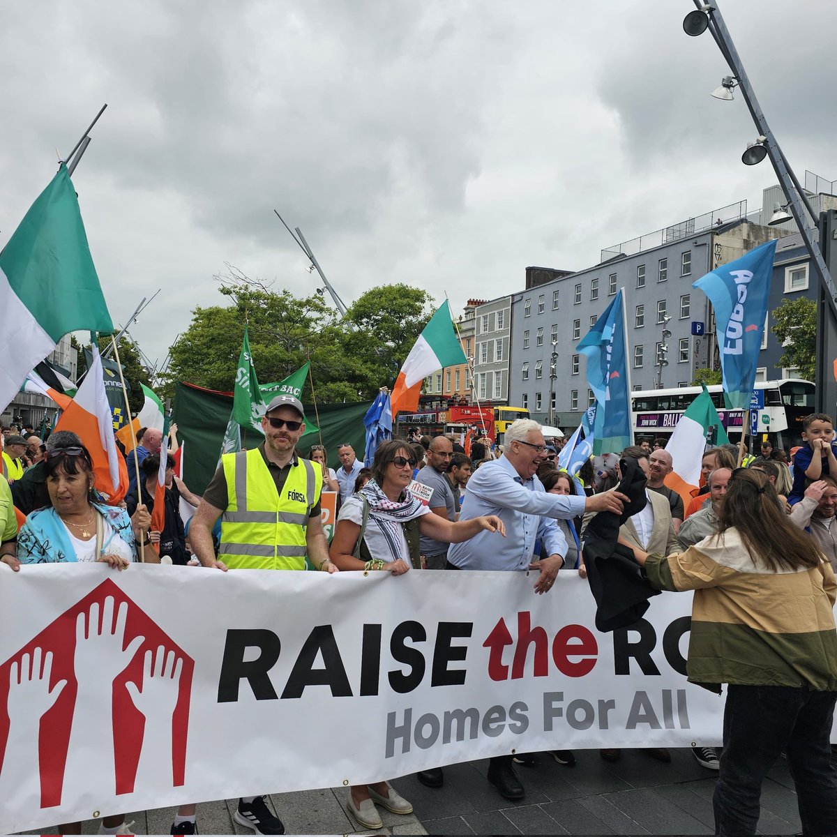Huge crowds for the Housing Protest in Cork today.

Demand solutions, demand action, demand homes for all! #RaiseTheRoof