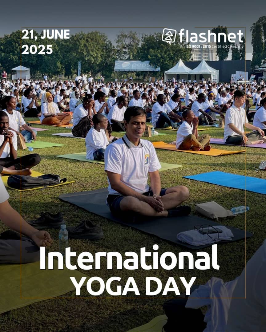 flashnet_tz's tweet image. Moments from the 11th International Yoga Day organized by the High Commission of India on Sunday, 21st June 2025 at Dar es Salaam Gymkhana Club. Flashnet is proud to be a sponsor and active participant in this wonderful celebration of wellness. 

#InternationalYogaDay #Flashnet