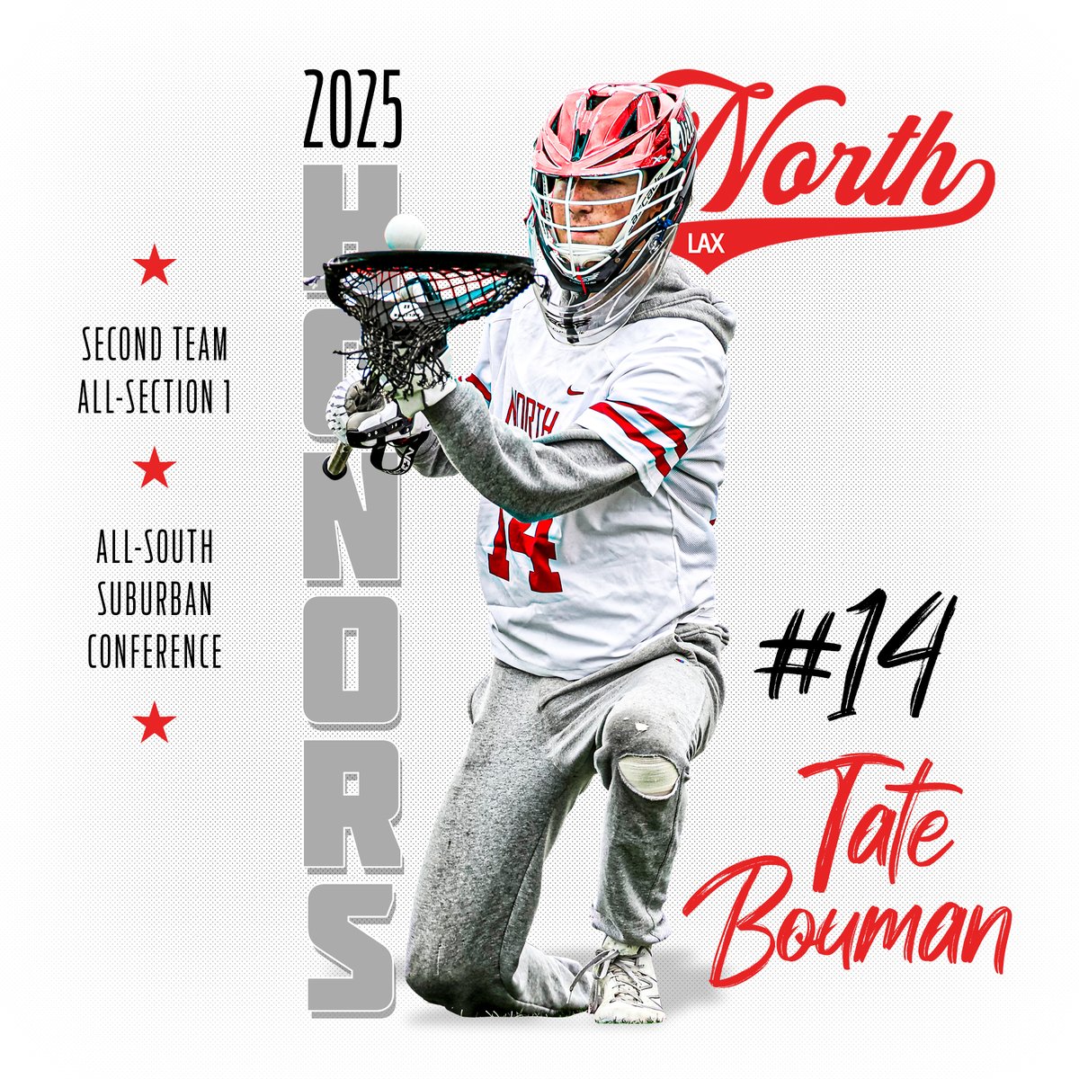Congrats to senior goalie Tate Bouman on an outstanding senior season and career at North!!

Tate's 409 saves ranks 3rd all-time in program history!