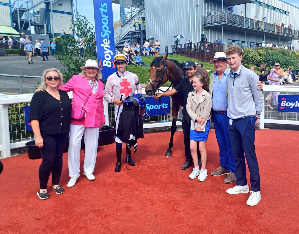 Angelo Pio and connections <a href="/Downroyal/">Down Royal Racecourse</a> - a first winner ridden for trainer <a href="/JosephOBrien2/">Joseph O'Brien</a> by <a href="/MccullaghScott/">scott mccullagh</a>