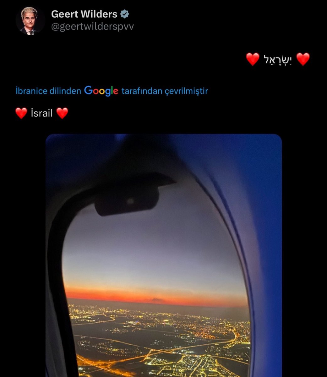 🇳🇱🇮🇱 İsrail’in birlik ve bütünlüğe ihtiyacı olduğu bu zamanda, Wilders lalesi nerede? İsrail’e bi’ ziyaret iyi gider sanki? :D