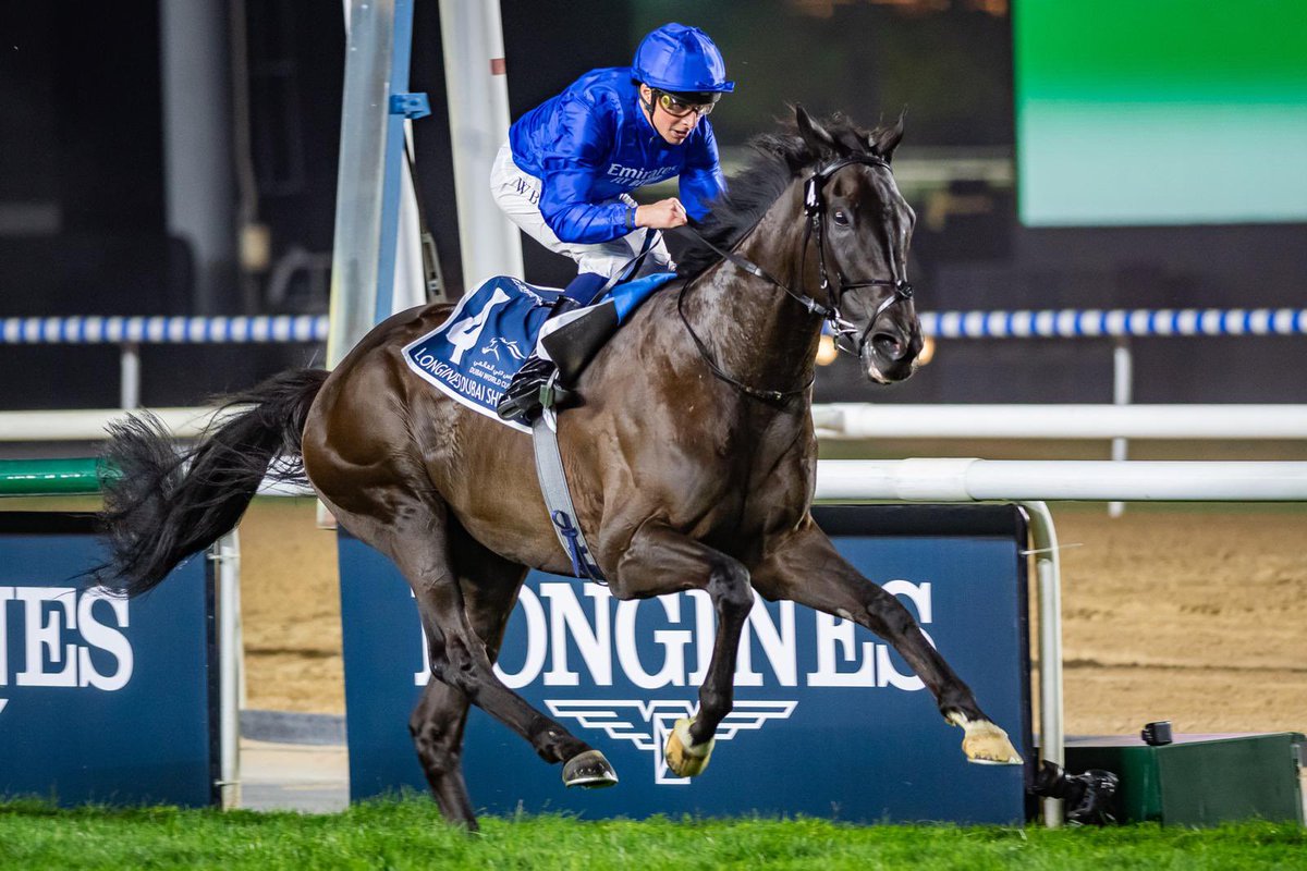 As tough as they come! 

The majestic globetrotter REBEL’S ROMANCE wins the Group 2 Hardwicke Stakes for Godolphin, William Buick and Charlie Appleby! 

The horse of an absolute lifetime!