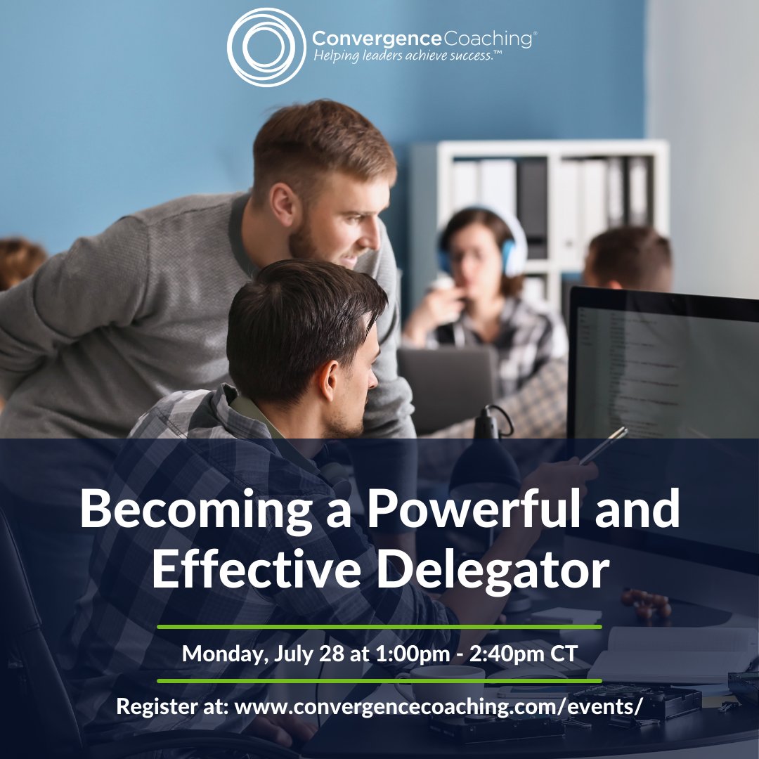 Effective delegation = Empowered team members! Create a positive and productive work environment with the power of delegation. Learn how on July 28th! ow.ly/bgbl30sNfPG