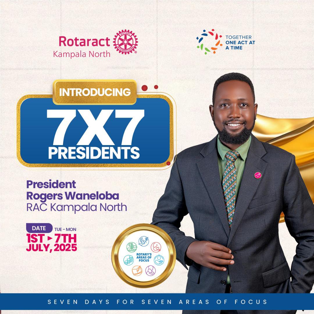 We're excited to join the #SevenDaysOfService project, powered by the 7 by 7 model! Launching on July 1st 2025, this initiative brings together 8 Rotaract clubs and 8 Rotary clubs to #UniteForGood serving our communities across 7 areas of focus over 7 days. Stay tuned for updates