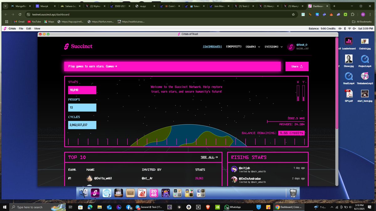 MillieMeeta's tweet photo. Finally 10k stars on @SuccinctLabs , it's not easy tbh, but Alhamdullilahi for achieving this great success...  And also dont ever stop proving ,  Gprove. https://t.co/kzSmM2mcMl