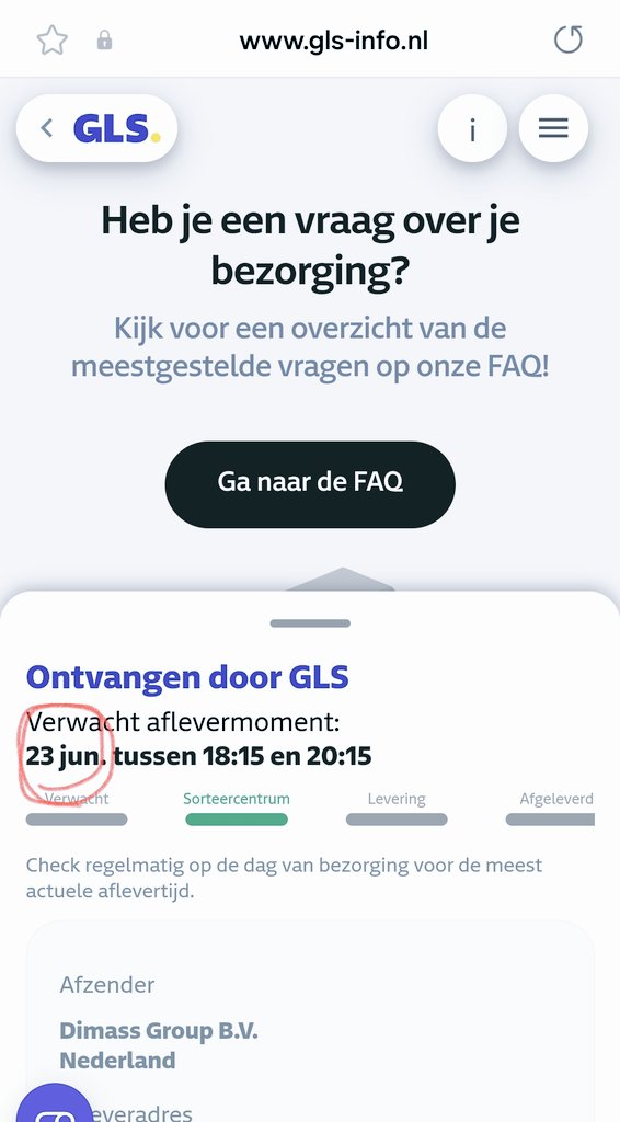 DamiaanOff's tweet photo. @bol_com al een paar x gehad dat "vandaag besteld voor 23uur, morgen in huis" niet werkt..Ja we hebben geen "select"  en weten dat jullie afhankelijk zijn van @PostNL @dhl @GLS_NL maar eergister besteld en maandagavond mogelijk pas bezorgen? Zet het maar niet meer bij artikelen https://t.co/ZqvTixrovm