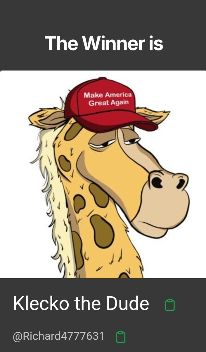 GAINZ (@gainznfts) on Twitter photo 🥳Congratulations to <a href="/Richard4777631/">Klecko the Dude</a> winning this huge giveaway. Please open a ticket in the server.
Thanks to all who entered. Keep your eyes out for more giveaways 👀
#gainz 🥳Congratulations to <a href="/Richard4777631/">Klecko the Dude</a> winning this huge giveaway. Please open a ticket in the server.
Thanks to all who entered. Keep your eyes out for more giveaways 👀
#gainz