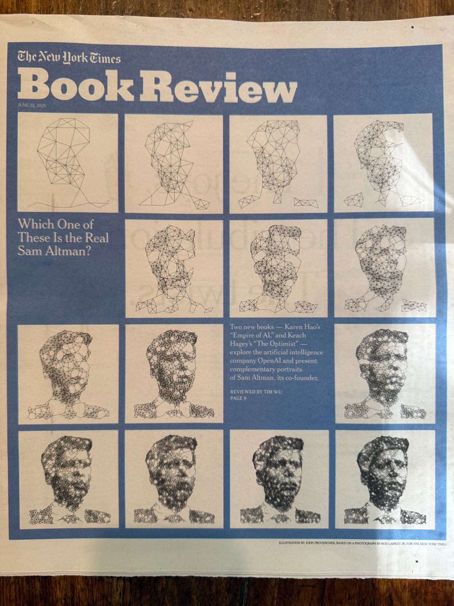 keachhagey's tweet image. Excited to see the THE OPTIMIST on the cover of this weekend's New York Times Book Review.