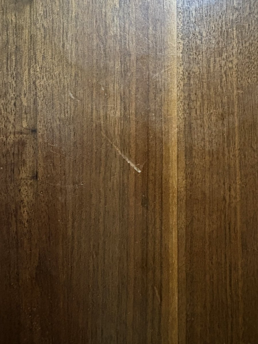 My wife is sad because our Maple Walnut countertop has a one inch scratch in it. I decided the rest