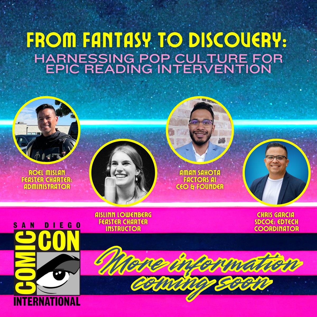 Chris Garcia (@garciaedtechsd) on Twitter photo 📚✨ From Fantasy to Discovery - coming to #ComicCon2025! Pop culture isn’t just for fun - it’s fueling a powerful new approach to literacy intervention. 🎲⚡📖 <a href="/Comic_Con/">Comic-Con International</a> <a href="/SD_Comic_Con/">SDCC Unofficial Blog</a> <a href="/OutsideComicCon/">Outside Comic Con</a> #sdcc25 #sdcc2025 📚✨ From Fantasy to Discovery - coming to #ComicCon2025! Pop culture isn’t just for fun - it’s fueling a powerful new approach to literacy intervention. 🎲⚡📖 <a href="/Comic_Con/">Comic-Con International</a> <a href="/SD_Comic_Con/">SDCC Unofficial Blog</a> <a href="/OutsideComicCon/">Outside Comic Con</a> #sdcc25 #sdcc2025