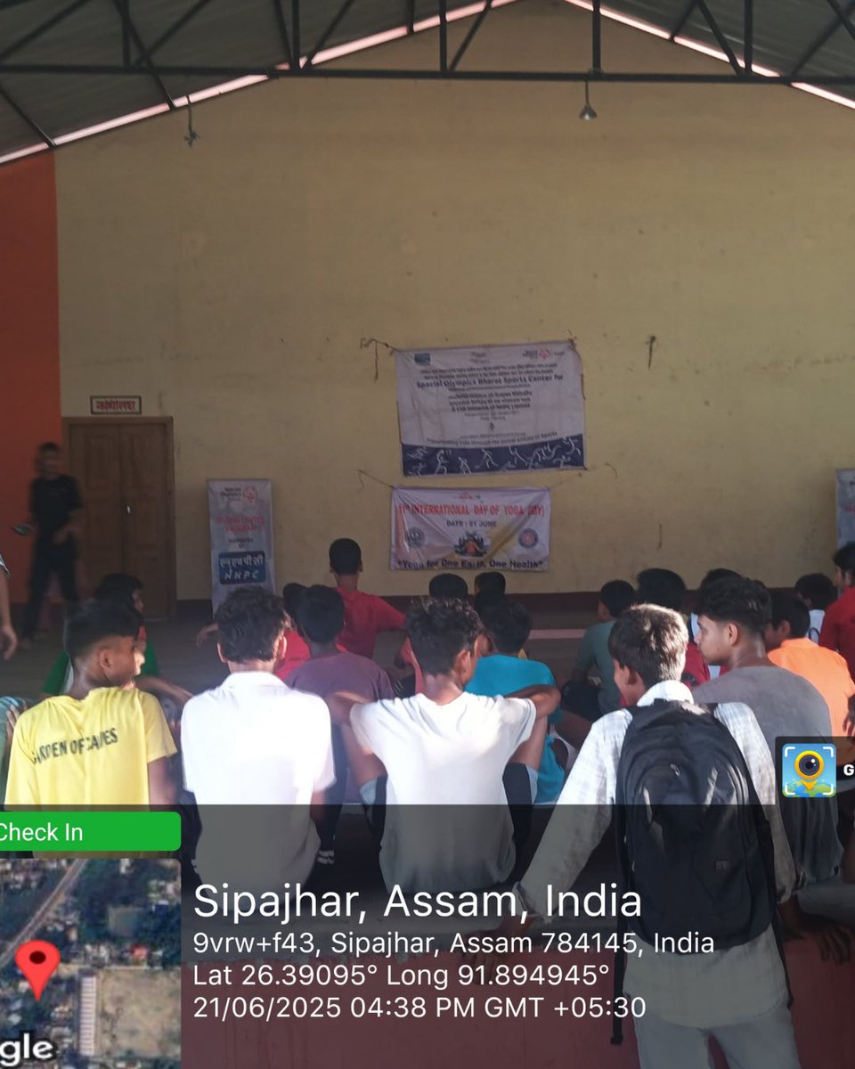 On the 11th International Yoga Day, Special Olympics Bharat–Assam celebrated this special day at our Sipajhar Centre (Darrang) with a beautiful session of yoga and pranayama.

#InternationalYogaDay2025 #SpecialOlympicsBharat #AssamChapter #InclusiveYoga #YogaForAll
