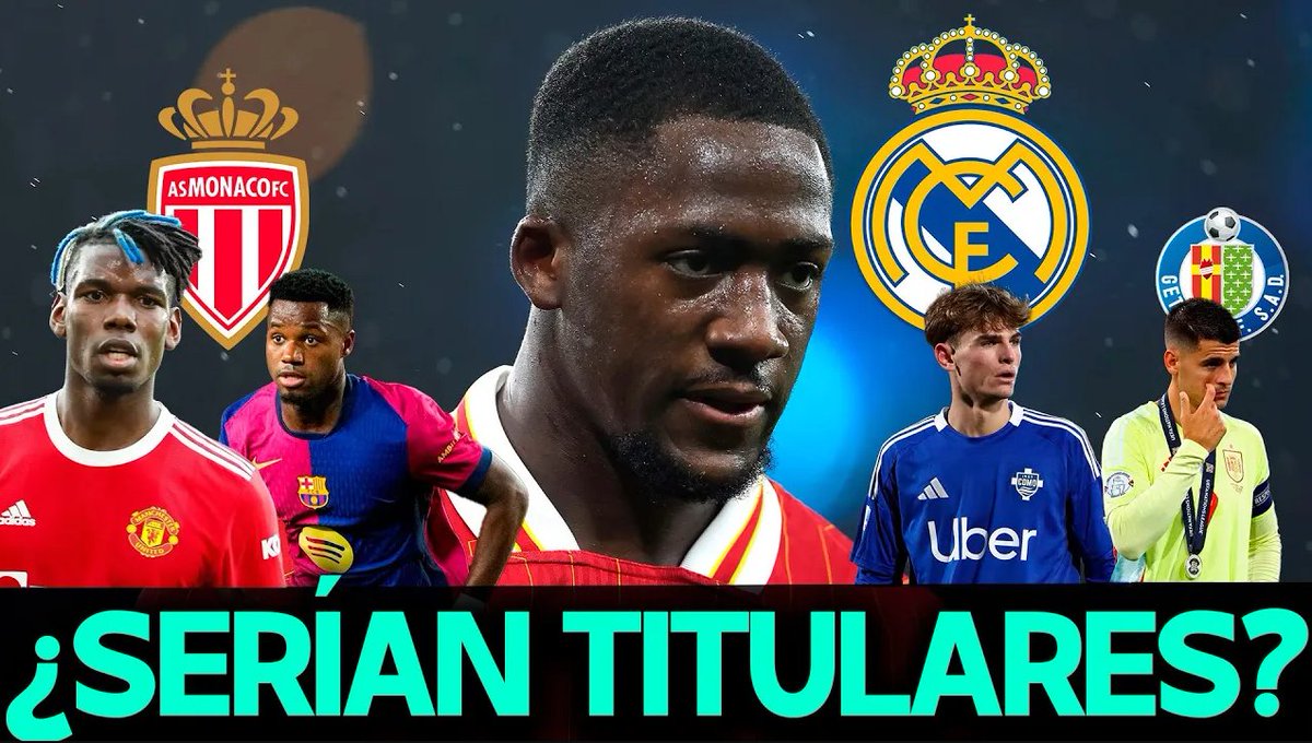 ¿KONATÉ AL REAL MADRID? ¿POGBA Y ANSU FATI AL MÓNACO? ¿NICO PAZ AL LEVERKUSEN? ¿MORATA AL GETAFE?  youtu.be/GFhz2Z_pCOU?si… 
Ya en el canal...