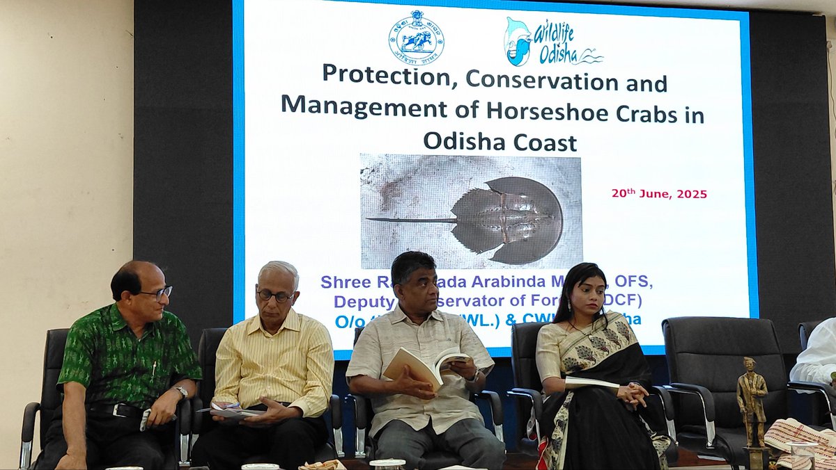 Observation of International Horseshoe Crab Day at Fakir Mohan University ✨️
#FakirMohanUniversity #FMUniversity #VyasaVihar 
<a href="/DHE_Odisha/">Higher Education Department, Govt. of Odisha 🇮🇳</a>
<a href="/CMO_Odisha/">CMO Odisha</a> <a href="/dpradhanbjp/">Dharmendra Pradhan</a> <a href="/suryabanshibjp/">Suryabanshi Suraj</a> 
<a href="/GovernorOdisha/">Governor Odisha</a> <a href="/IPR_Odisha/">I & PR Department, Odisha</a>