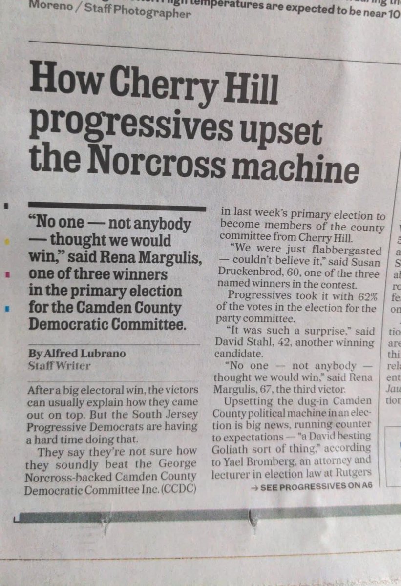 We’re on the front page of today’s <a href="/PhillyInquirer/">The Philadelphia Inquirer</a> 😊🎉🗳️