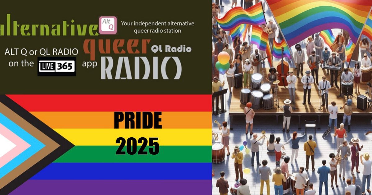 We're playing Pride songs mornings an evenings for Pride month!! One hour sets: 6amPT / 9amET / 1pmGMT and 6pmPT / 9pmET / 1am GMT - HAPPY PRIDE!! <a href="/AltqMusic/">AltQRadio Queer Music</a>