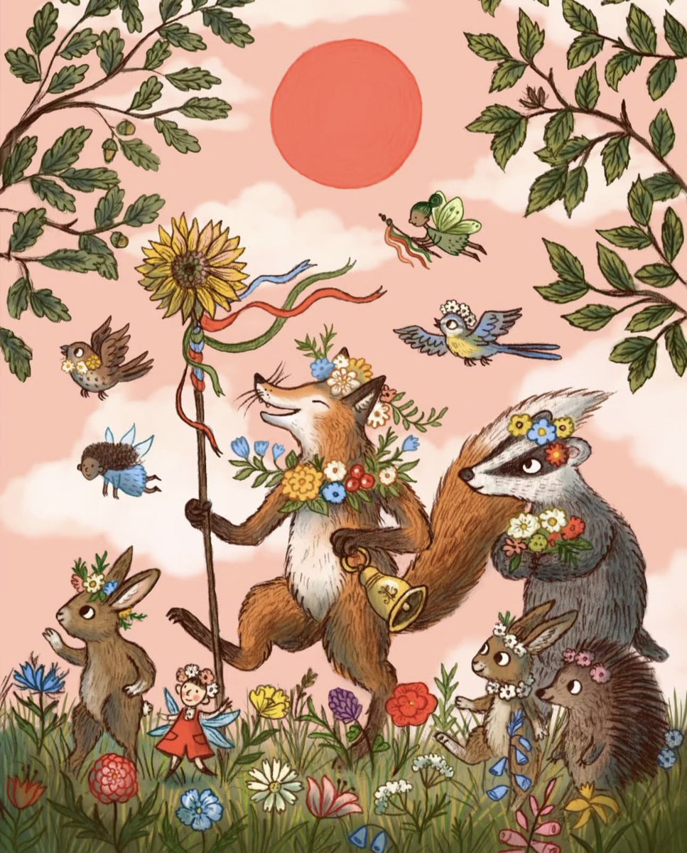 The kind of summer solstice celebration I would love to join

🎨Freya Hartas