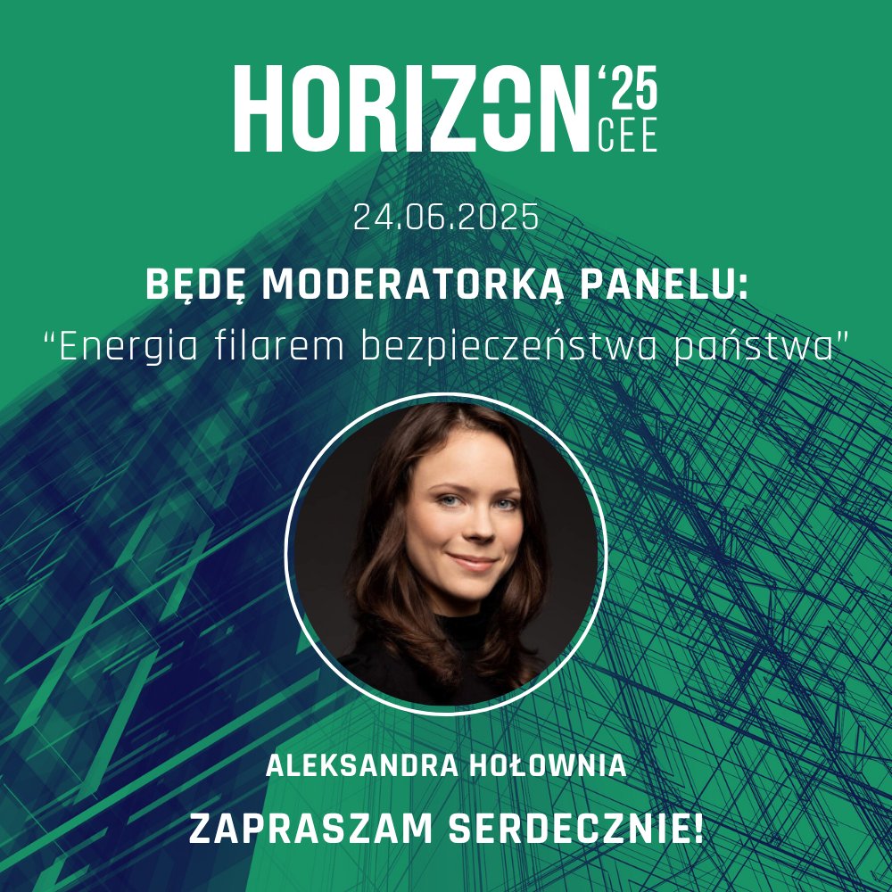 Aleksandra Hołownia (@olaholownia) on Twitter photo We wtorek 24.06 podczas wydarzenia <a href="/Horizon_CEE/">Horizon</a> '25 będę miała okazję moderować panel "Energia filarem bezpieczeństwa państwa", w którym wezmą udział:
➡️ <a href="/WoWroch/">Wojciech Wrochna</a>, <a href="/MPgovpl/">Ministerstwo Przemysłu</a>
➡️Witold Literacki, <a href="/GrupaORLEN/">ORLEN</a>
➡️Robert Zmuda, @veolia
➡️<a href="/tobiaszadamcze1/">Tobiasz Adamczewski</a>, <a href="/ForumEnergii/">Forum Energii</a> We wtorek 24.06 podczas wydarzenia <a href="/Horizon_CEE/">Horizon</a> '25 będę miała okazję moderować panel "Energia filarem bezpieczeństwa państwa", w którym wezmą udział:
➡️ <a href="/WoWroch/">Wojciech Wrochna</a>, <a href="/MPgovpl/">Ministerstwo Przemysłu</a>
➡️Witold Literacki, <a href="/GrupaORLEN/">ORLEN</a>
➡️Robert Zmuda, @veolia
➡️<a href="/tobiaszadamcze1/">Tobiasz Adamczewski</a>, <a href="/ForumEnergii/">Forum Energii</a>