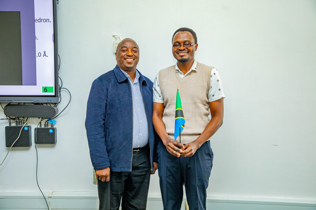 NM_AIST's tweet image. congratulations to Mr. Omari Sufiani on successfully defending his PhD in Materials Science &amp;amp; Engineering!

Research Title: “Sodium Super Ionic Conductor Materials for Water Desalination by Capacitive Deionization”
#PhDDefense #STEM #WaterTech