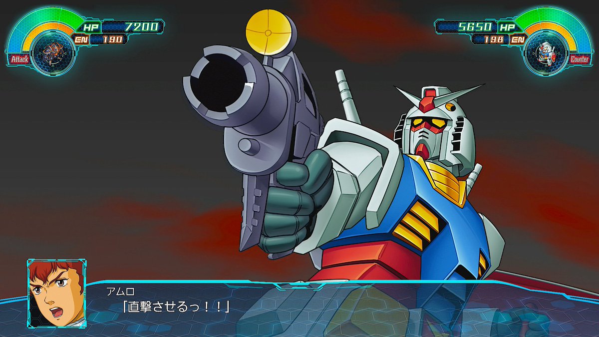 RX-78-2(ガンダム) 「スパロボでGQuuuuuuX最終決戦後、全体ラスボス直前にアムロ(CCA)とシュ」|ホームズのイラスト