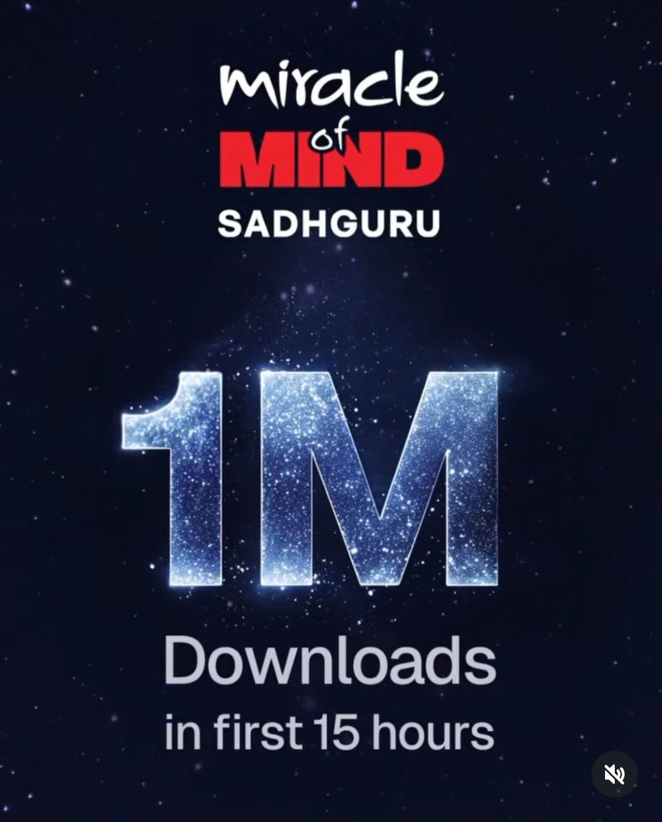 kishen_den's tweet photo. Miracle of Mind app has created history with 1 million downloads within first 15 hours just after its launch.  Let's embrace this app to experience its magic... #ChangeYourMindIn7 #MiracleOfMind https://t.co/nxis88l2Qr