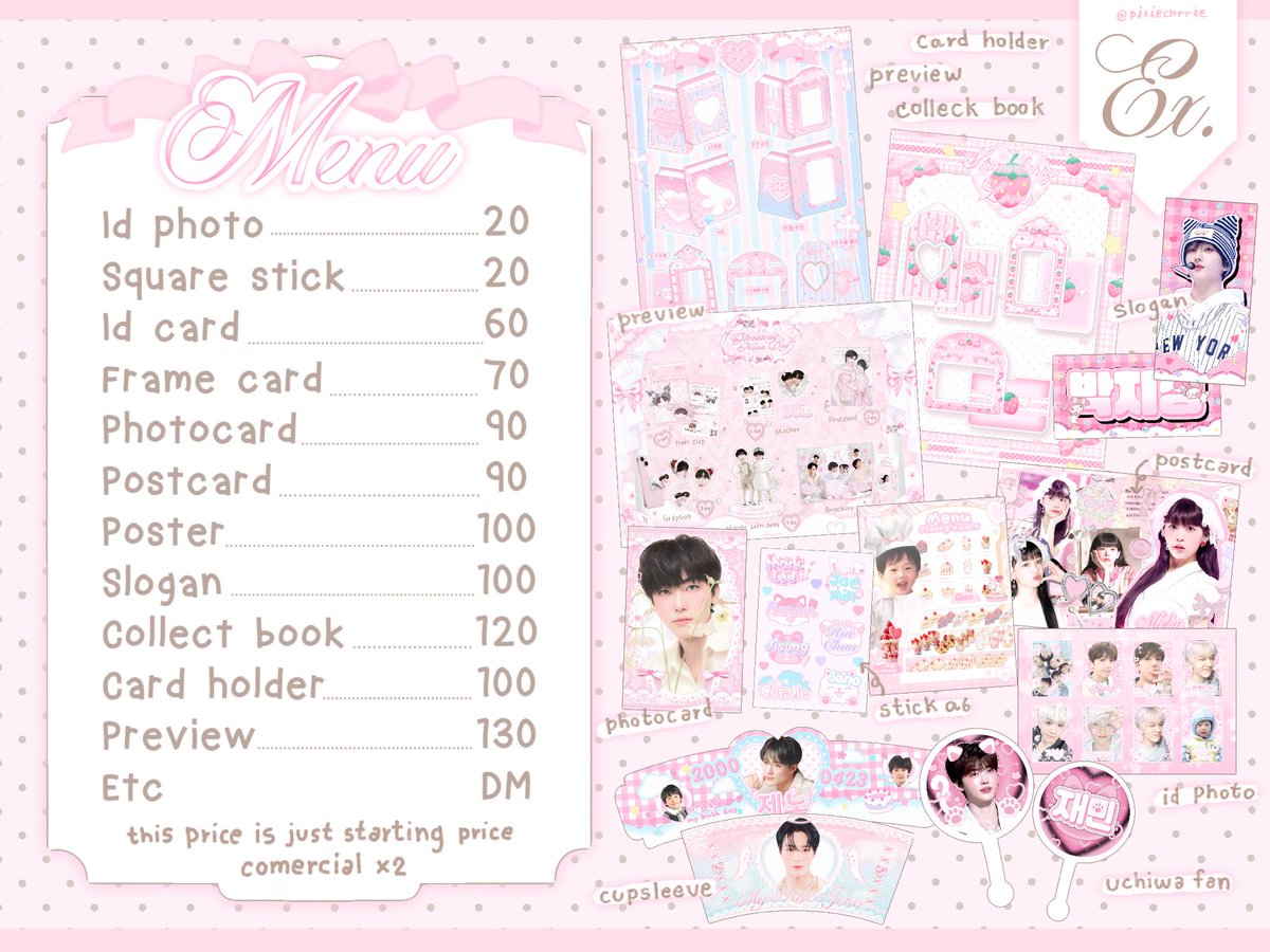 pixiechrrie's tweet image. . (\_(\  
 (⸝⸝• ˕•)     𝒸𝑜𝓂𝓂𝒾𝓈𝓈𝒾𝑜𝓃 𝑜𝓅𝑒𝓃﹗ ✩ 
 o_(“)(“)  ⓘ Dm for order/information 

♡ྀི Review and Ex. #rwbabie 🎀

#รับออกแบบ #รับออกแบบของแจก #รับออกแบบgiveaway #commissionopen