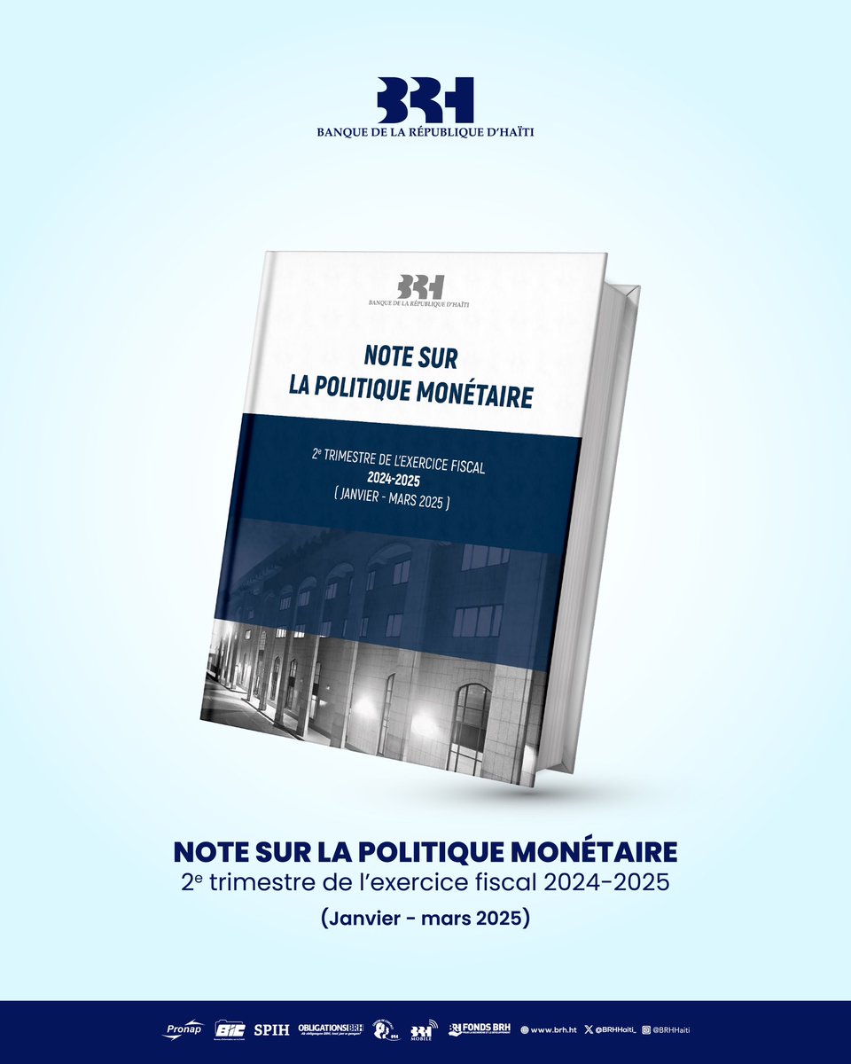Banque de la République d'Haiti (@brhhaiti_) on Twitter photo 📊 L’économie nationale reste sous pression : malgré le ralentissement de l’inflation, les prix demeurent élevés, l’activité ralentit, et la crise sécuritaire aggrave la vulnérabilité de nombreuses familles.
Dans ce contexte difficile, la <a href="/BRHHaiti_/">Banque de la République d'Haiti</a> maintient une approche 📊 L’économie nationale reste sous pression : malgré le ralentissement de l’inflation, les prix demeurent élevés, l’activité ralentit, et la crise sécuritaire aggrave la vulnérabilité de nombreuses familles.
Dans ce contexte difficile, la <a href="/BRHHaiti_/">Banque de la République d'Haiti</a> maintient une approche