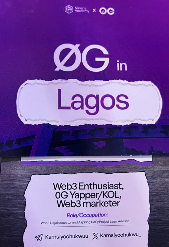 kamsiyochukwu_'s tweet image. From infrastructure to innovation…
watching @0G_labs reimagine how AI lives on-chain, right here in Lagos.
@SamuelXeus
@ghcryptoguy
#0GLIL25